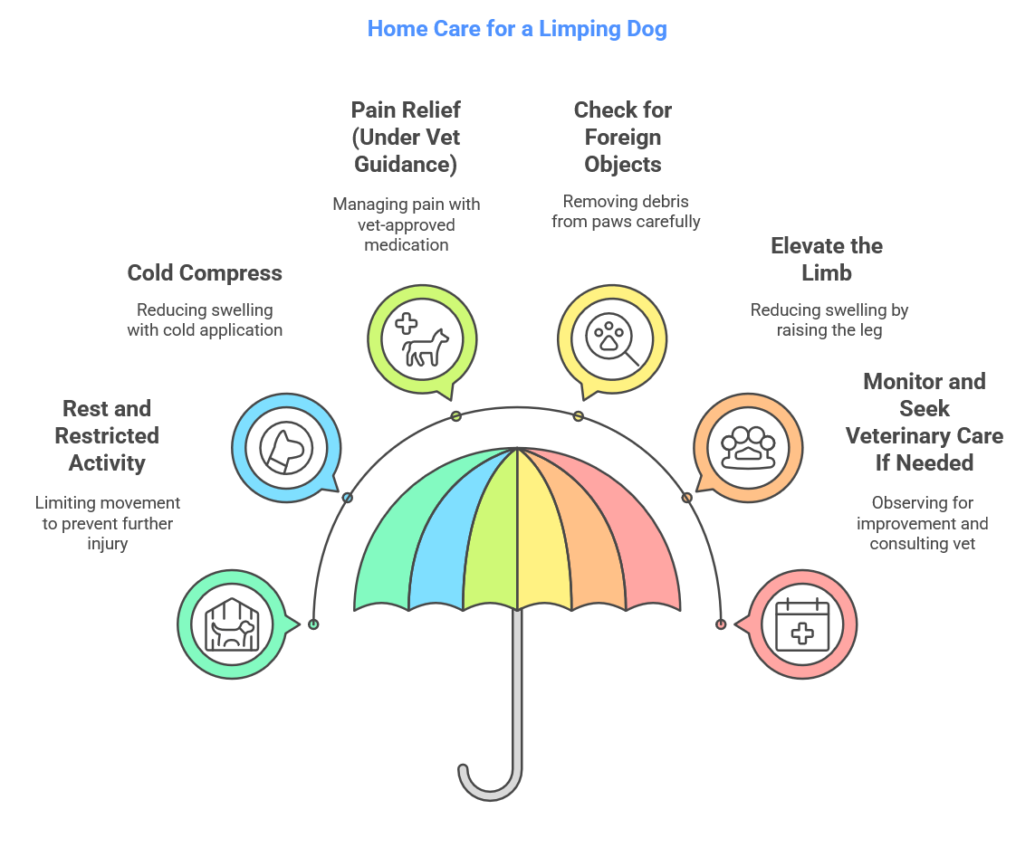 why is my dog limping - diagram